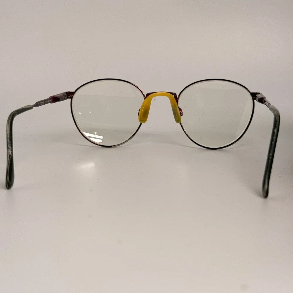 Luxottica Klixx Teen Tortoise Round Eyeglasses Frames 43-18-125 Vintage Style